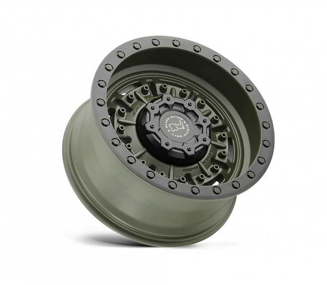 ДИСК АВТОМОБИЛЬНЫЙ АЛЮМИНИЕВЫЙ ЛИТОЙ BLACK RHINO ABRAMS (Реплика) 17х9 ET-0 6X139.7ЦО-110,1