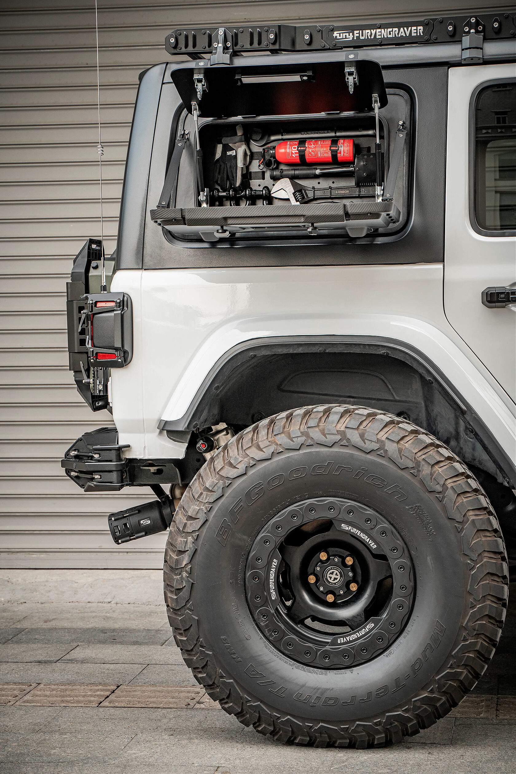 Многофункциональный боковой ящик FURY для инструментов серии Gravity для Jeep Wrangler JL — Правый