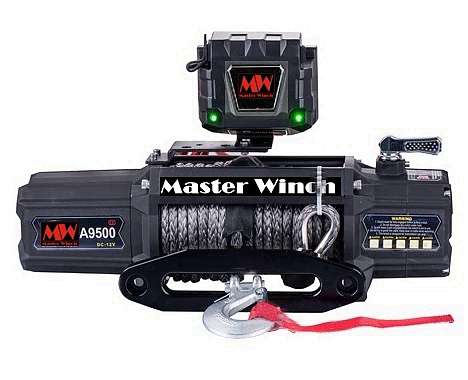 Лебедка MASTER WINCH A-серии 9500S 12v (тяговое усилие до 4310 кг) с синтетическим тросом Лебедка MASTER WINCH A-серии 9500S 12v (тяговое усилие до 4310 кг) с синтетическим тросом