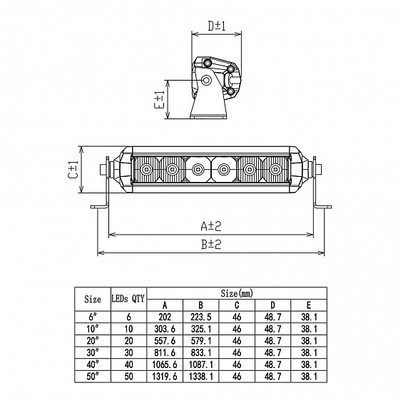 СВЕТОДИОДНАЯ БАЛКА 30