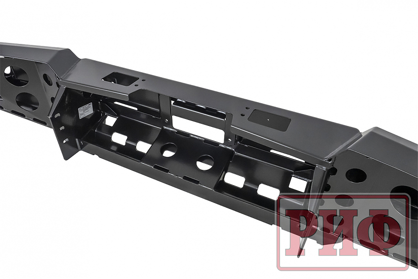 Бампер РИФ силовой передний Toyota Land Cruiser 200 2007-2015 c доп. фарами и защитой бачка омывателя