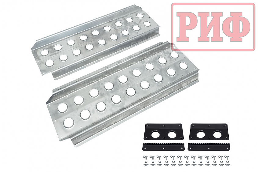 Сенд-траки (аппарели) РИФ 118x48 см алюминиевые усиленные (2 шт.)