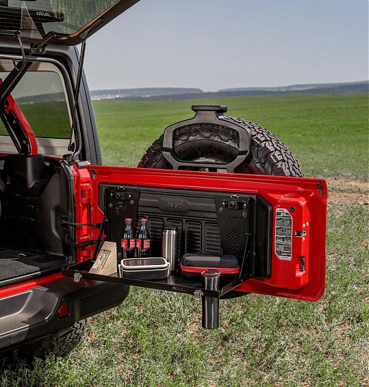 Столик Rival на заднюю дверь для Jeep Wrangler Jl