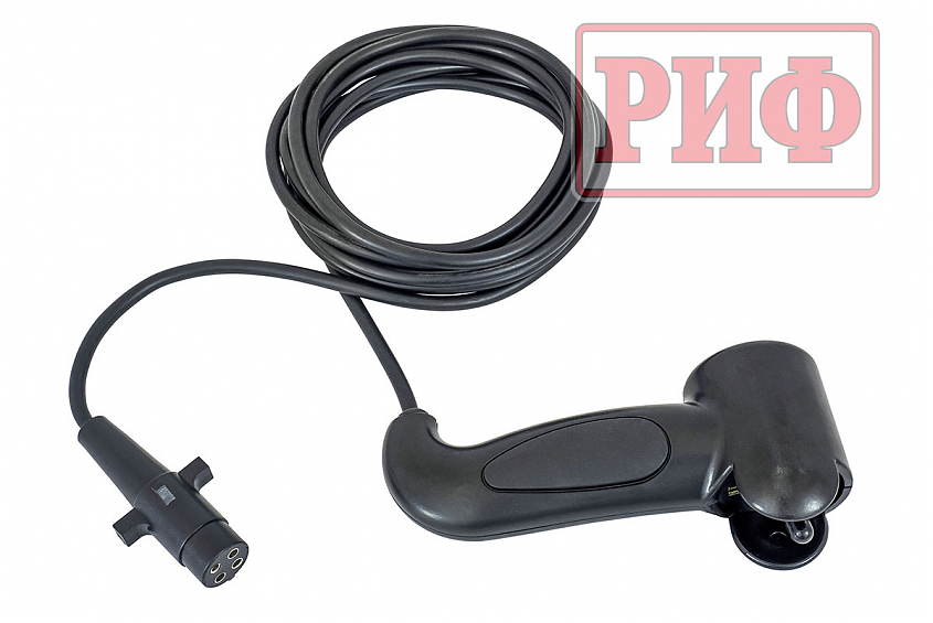 Переносной комплект лебедки РИФ 9000USR c площадкой на цепях и проводами (в сборе) синтетический трос