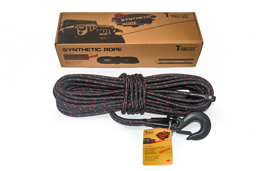 Синтетический трос для лебедки T-Max HD 11.5мм x 22м