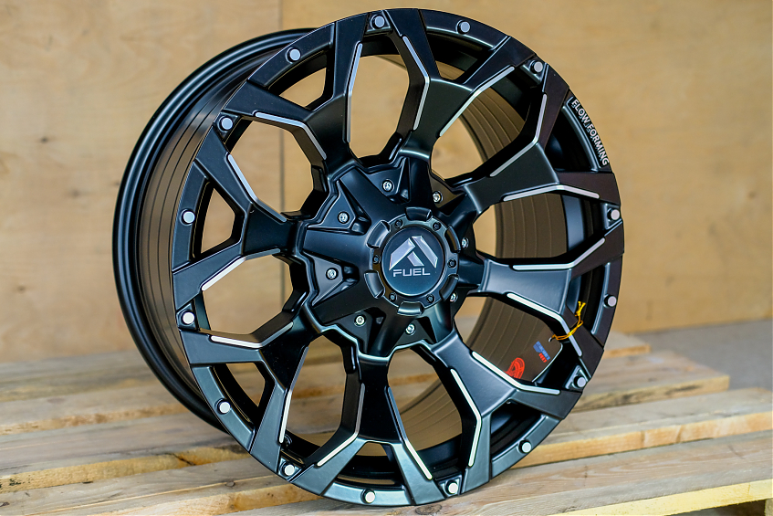 ДИСК АВТОМОБИЛЬНЫЙ АЛЮМИНИЕВЫЙ ЛИТОЙ Fuel Zephyr (РЕПЛИКА) R20Х9 ET+18 5X139.7 \ 5X150 ЦО-110.1 Черный матовый