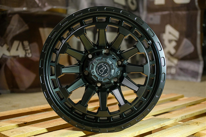 ДИСК АВТОМОБИЛЬНЫЙ АЛЮМИНИЕВЫЙ ЛИТОЙ BLACK RHINO RAID (Реплика) 17х9 ET-0 6X139.7 ЦО-110,1