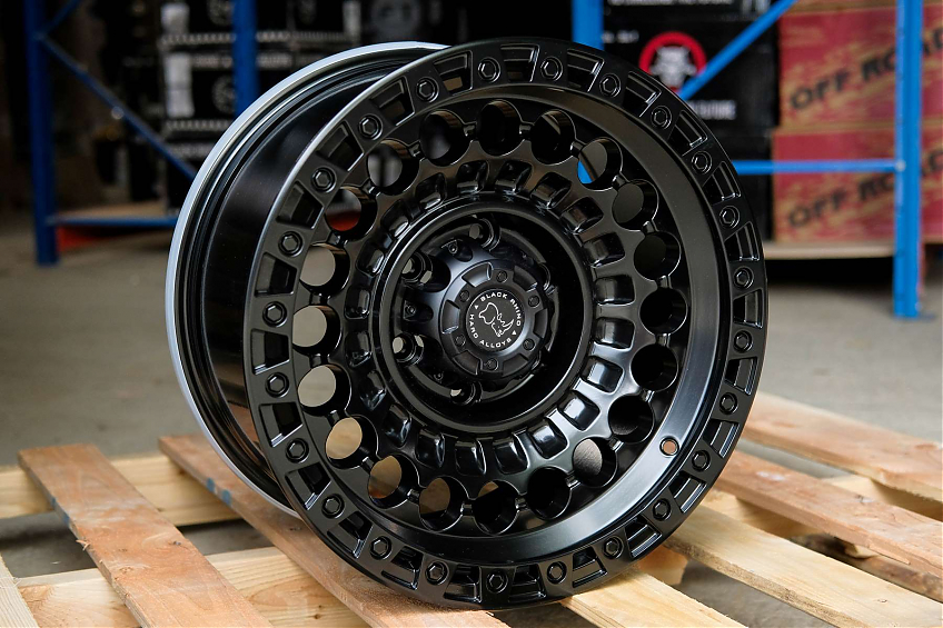 ДИСК АВТОМОБИЛЬНЫЙ АЛЮМИНИЕВЫЙ ЛИТОЙ BLACK RHINO SENTINEL Черный матовый (Реплика) 17х9 ET-0 6X139.7 ЦО-110,1