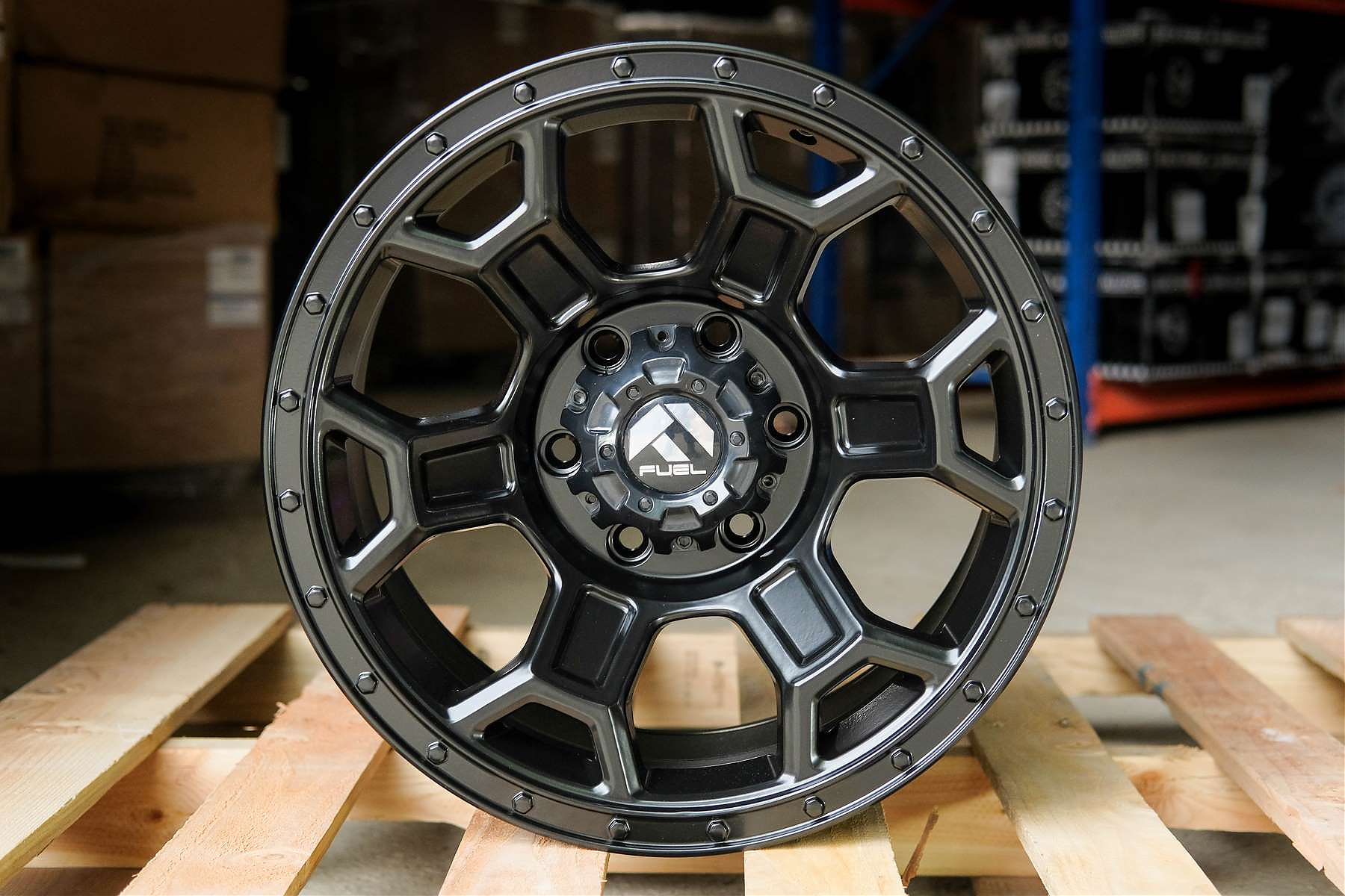 ДИСК АВТОМОБИЛЬНЫЙ АЛЮМИНИЕВЫЙ ЛИТОЙ Black Rhino DX129 (Реплика) 17х9 ET-0 6X139.7 ЦО-110,1 черный матовый