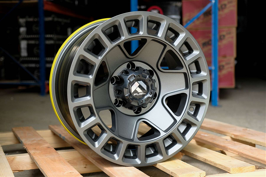 ДИСК АВТОМОБИЛЬНЫЙ АЛЮМИНИЕВЫЙ ЛИТОЙ FUEL YORK DX125 (Реплика) 17х9 ET-0 6X139.7 ЦО-110,1 Серый