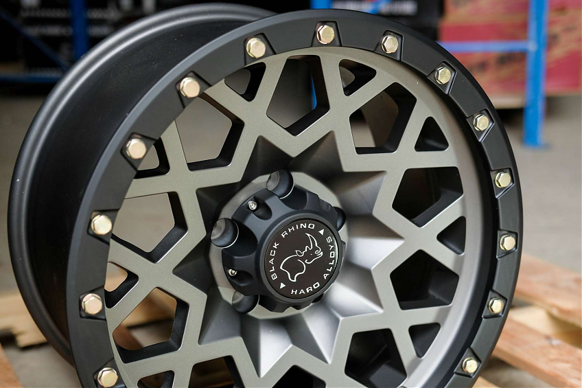 ДИСК АВТОМОБИЛЬНЫЙ АЛЮМИНИЕВЫЙ ЛИТОЙ BLACK RHINO SPROCKET 17х9 ET-12 5X127 ЦО-71.6