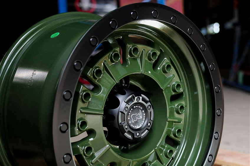 ДИСК АВТОМОБИЛЬНЫЙ АЛЮМИНИЕВЫЙ ЛИТОЙ BLACK RHINO ABRAMS (Реплика) 17х9 ET-0 6X139.7ЦО-110,1