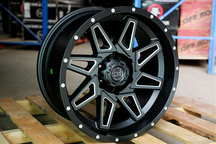 ДИСК АВТОМОБИЛЬНЫЙ АЛЮМИНИЕВЫЙ ЛИТОЙ Black Rhino 212 Реплика 18х9 ET-0 6X139.7 ЦО-110.1