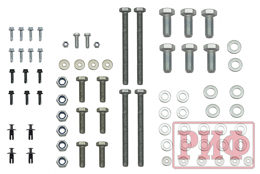 Бампер РИФ силовой задний Jeep Wrangler JL 2018+ с квадратом под фаркоп под штатные фонари, стандарт