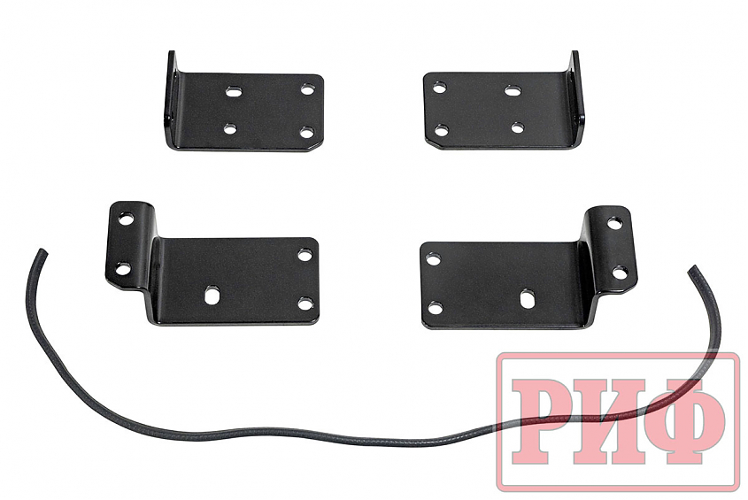 Площадка РИФ под лебёдку c защитой радиатора в штатный бампер Mitsubishi Pajero Sport 2021+ дизель