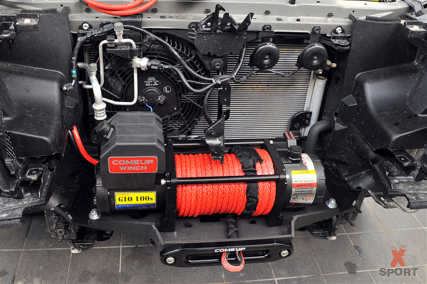 Установочный комплект для лебедки в штатный бампер TLC Prado 150 2017+