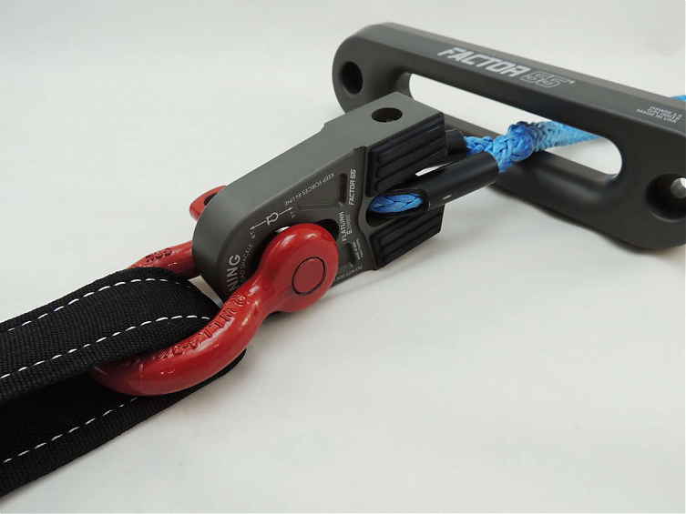 Шакл для лебедки вместо крюка Factor 55 FlatLink E (EXPERT) Красный