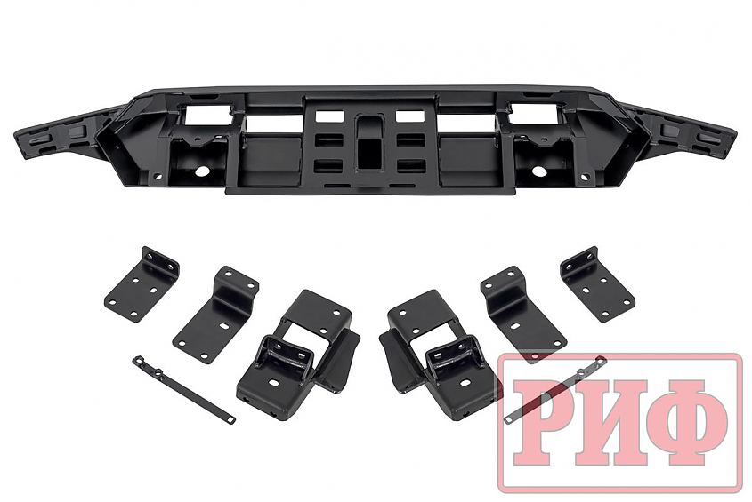 Бампер РИФ силовой передний Mitsubishi Pajero Sport 2021+ с фаркопом