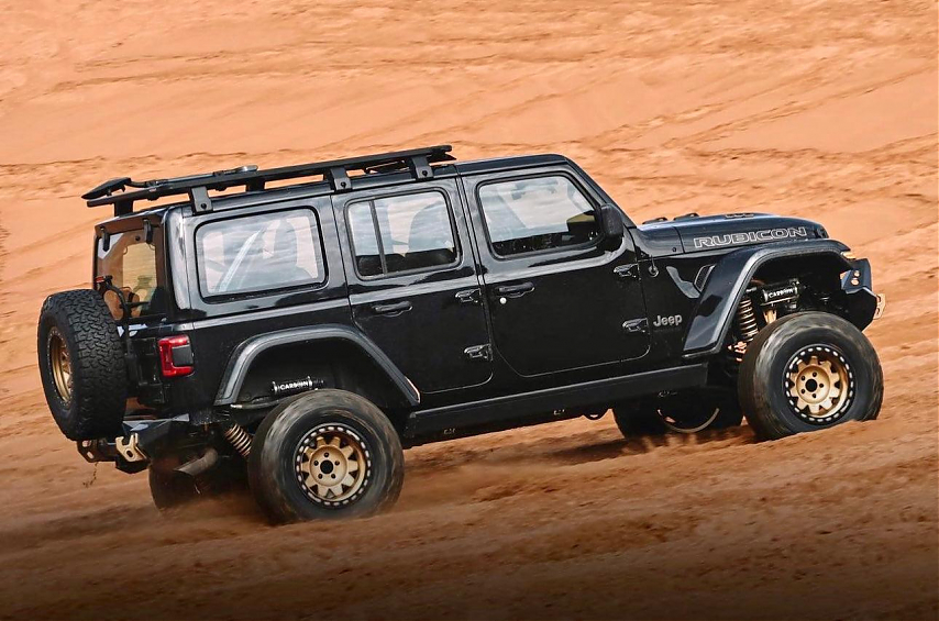 Багажник алюминиевый (платформа с креплением) Rival 1715x1430 для Jeep Wrangler JL 4дв. 2017+