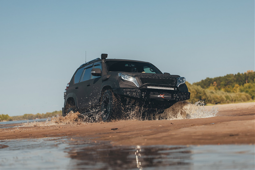 Бампер силовой передний BMS PRO-Line для Toyota Land Cruiser Prado 150 2009-2017