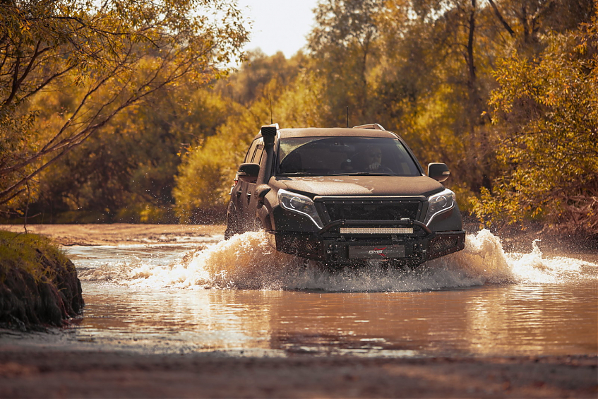 Бампер силовой передний BMS PRO-Line для Toyota Land Cruiser Prado 150 2009-2017