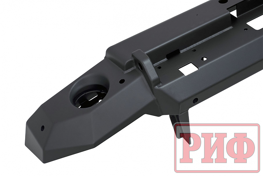 Бампер РИФ силовой передний Jeep Wrangler JL 2018+ под доп. фары, без защитной дуги