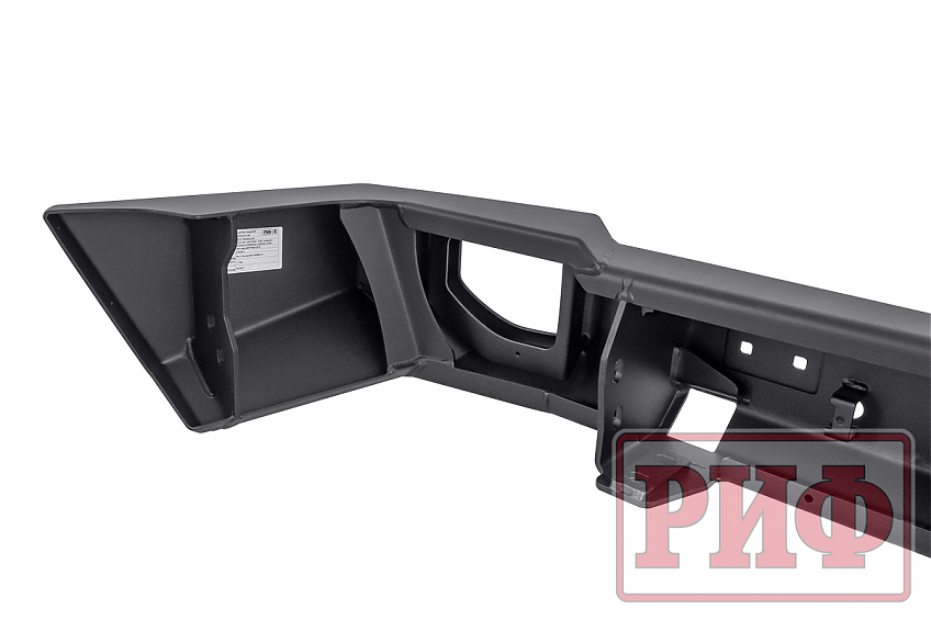 Бампер РИФ силовой задний Jeep Wrangler JL 2018+ с квадратом под фаркоп под штатные фонари, стандарт