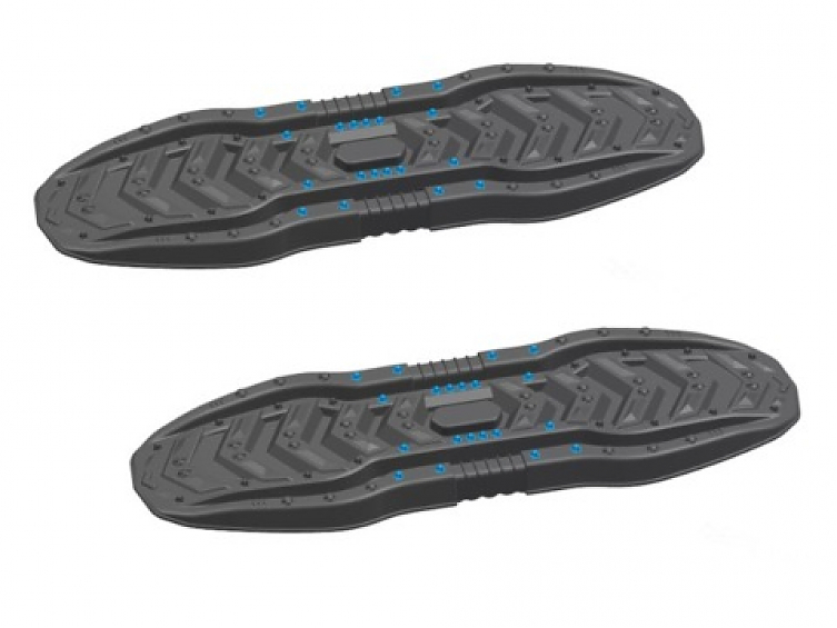 Сенд-Трак пластиковый 108 см с чехлом, усиленные, чёрные (2 шт.)