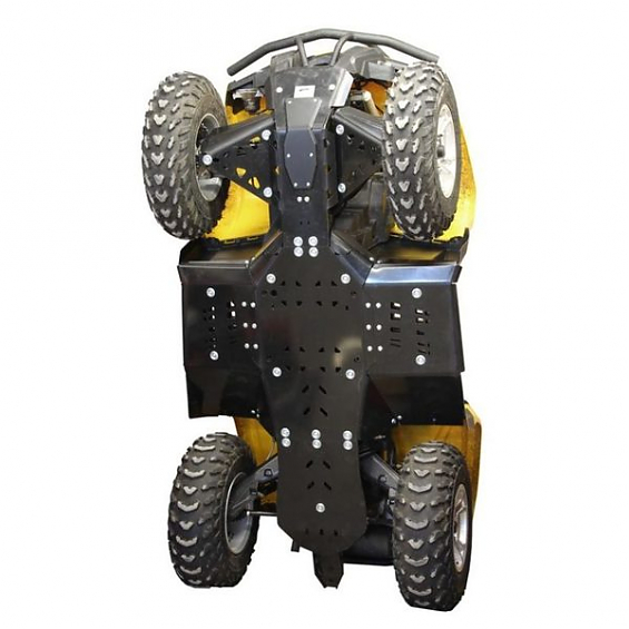 Комплект защит днища Rival для квадроциклаCan-Am (Bombardier) Outlander L450/570/MAX, с 2015 по 2020 г.( Пластик ПНД 8 mm)