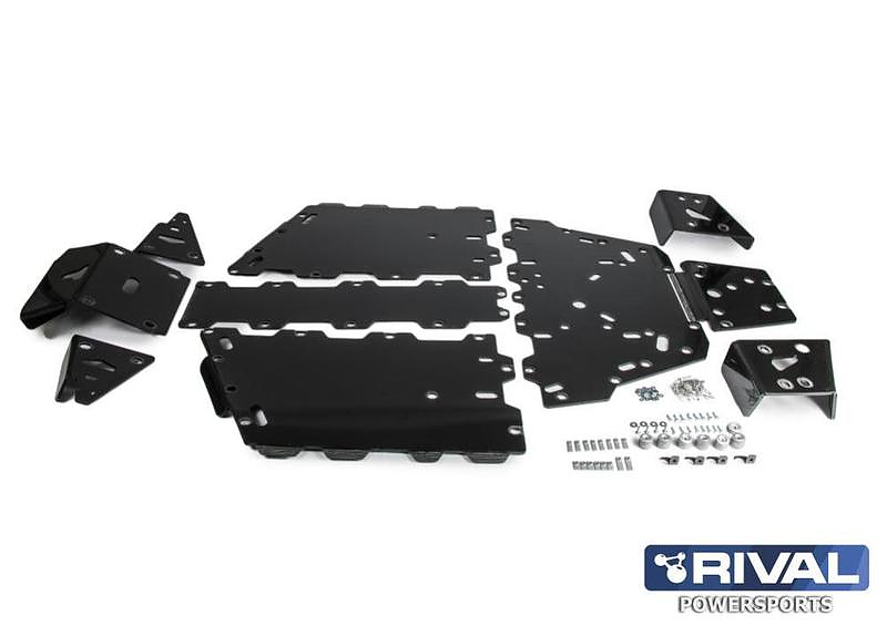 Комплект защит днища Rival для квадроцикла BRP DEFENDER 2016-2019 ( Пластик ПНД 8 mm)