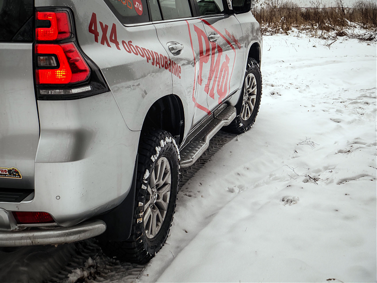 Пороги РИФ силовые Toyota Land Cruiser Prado 150