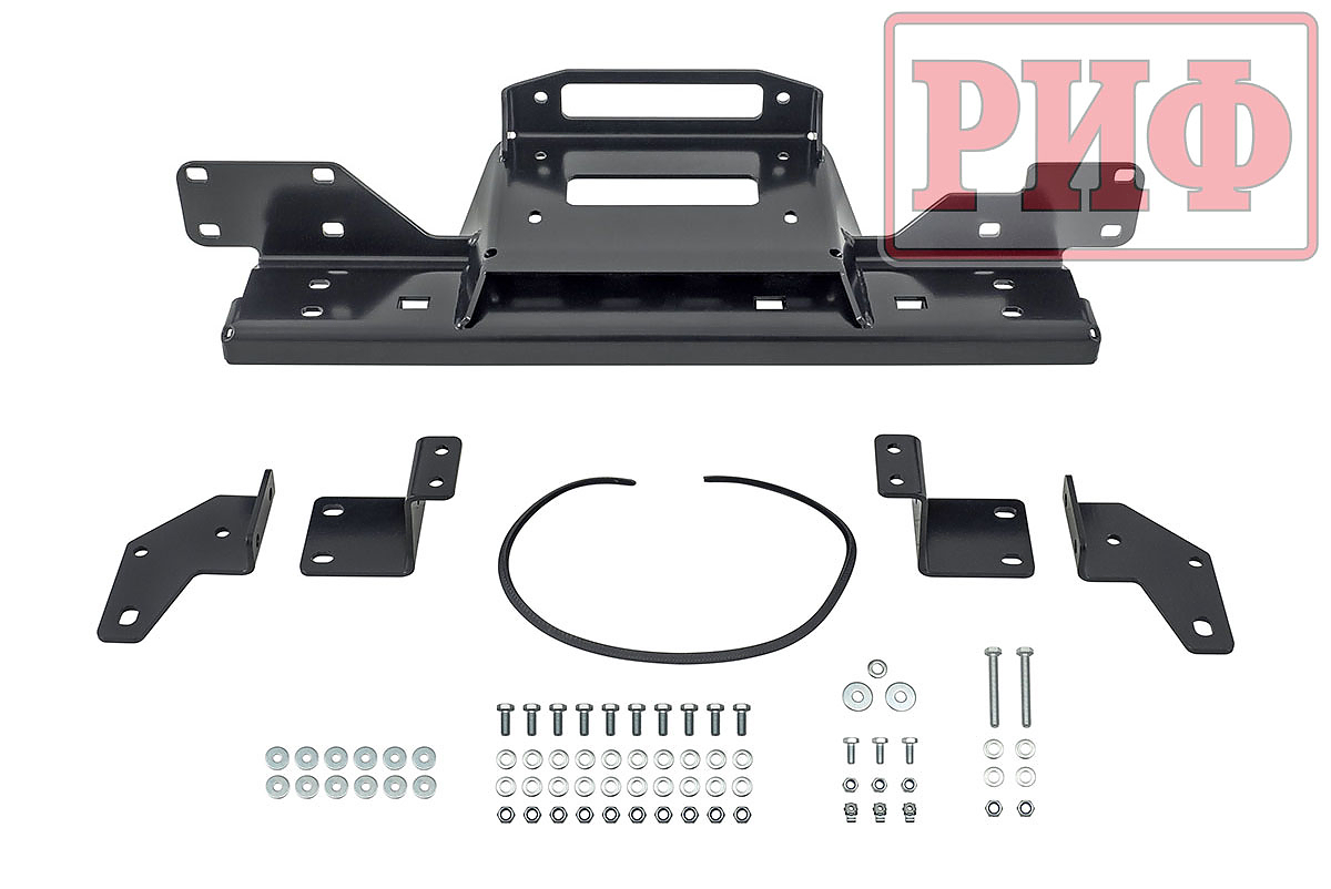 Площадка РИФ под лебёдку в штатный бампер Toyota Hilux 2020+ Black Onyx Площадка РИФ под лебёдку в штатный бампер Toyota Hilux 2020+ Black Onyx