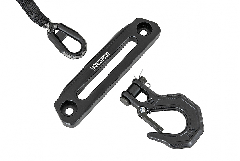 Лебёдка автомобильная электрическая 12V Runva 6000 lbs 2722 кг (синтетический трос)