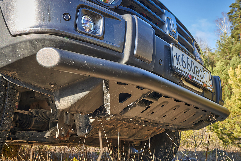 Бампер силовой передний/защита штатного бампера РИФ для TANK 300 c защитой радиатора (устанавливается только с площадкой под лебёдку)