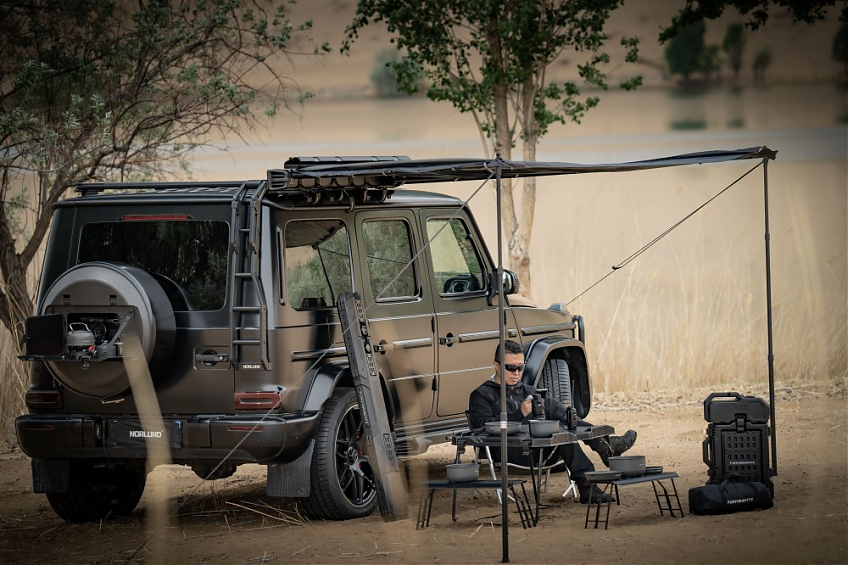 Чехол запасного колеса со столиком Norlund для Mercedes-benz G-class Gelandewagen