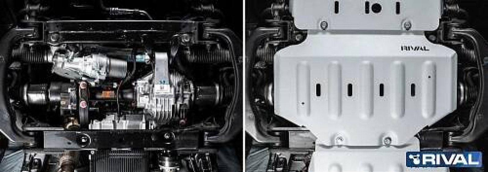 Защита картера силовая Rival для Tank 300 Алюминий 6мм 