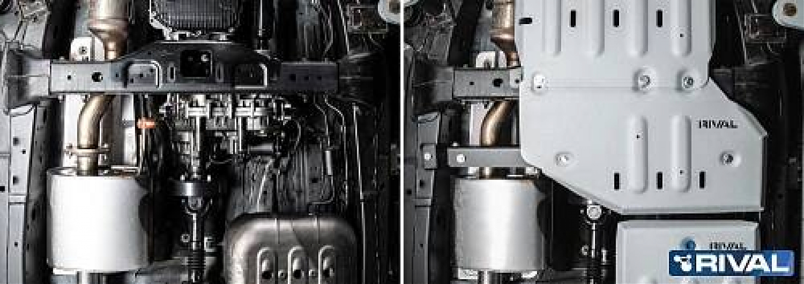 Защита РК силовая Rival для Tank 300 Алюминий 6мм 