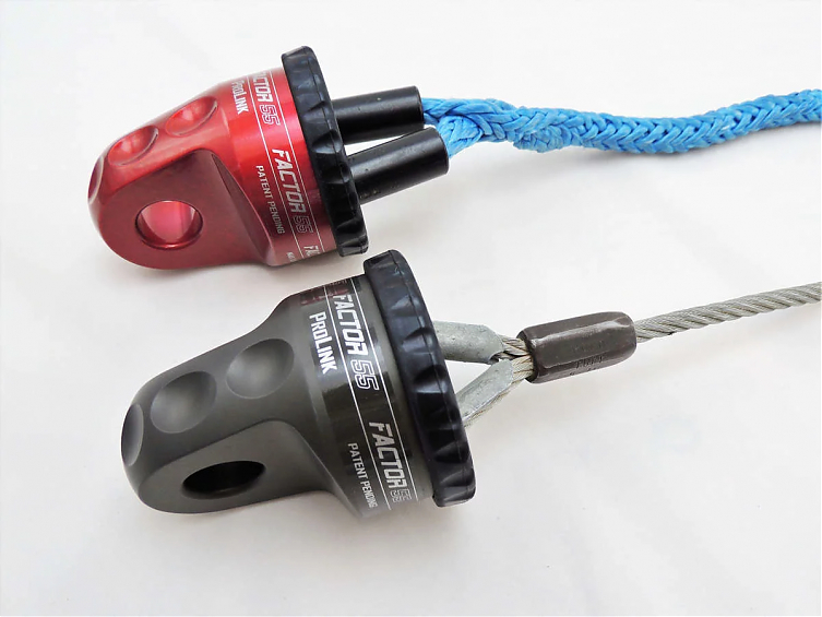 Шакл для лебедки вместо крюка Factor 55 PROLINK Серый