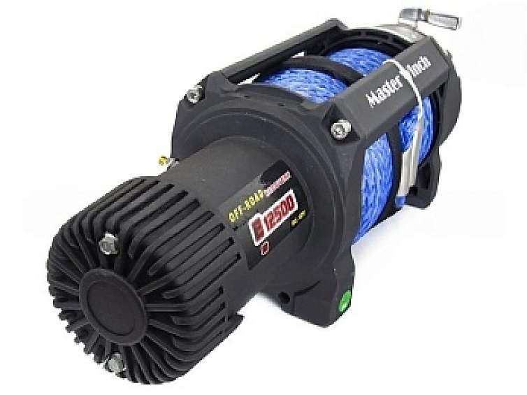 Лебедка автомобильная MASTER WINCH E12500 S - 12V(тяговое усилие до 5443 кг) с синтетическим тросом