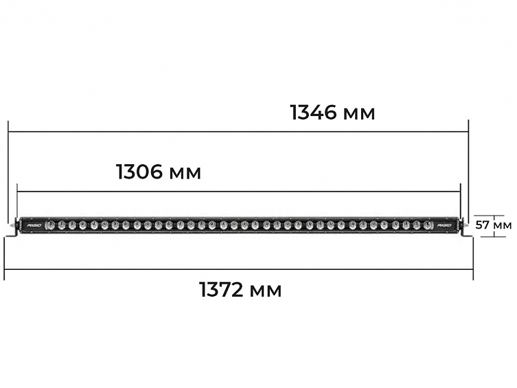 Светодиодная балка 50″ RIGID Radiance Plus SR-серия (36 Светодиодов) RGB-W подсветка
