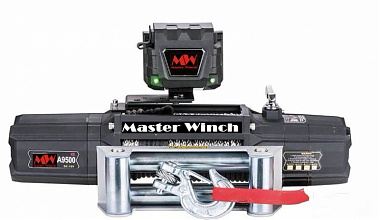 Лебедка электрическая автомобильная MASTER WINCH SA-серия 12000 12v (тяговое усилие до 5443 кг) с синтетическим тросом