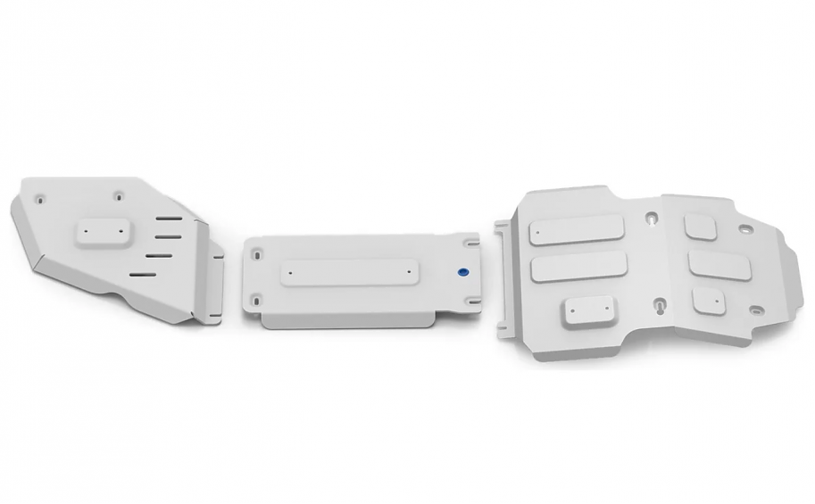 Комплект защит радиатора + картер + КПП + РК  Rival, Алюминий 4 мм, Toyota Land Cruiser 300 