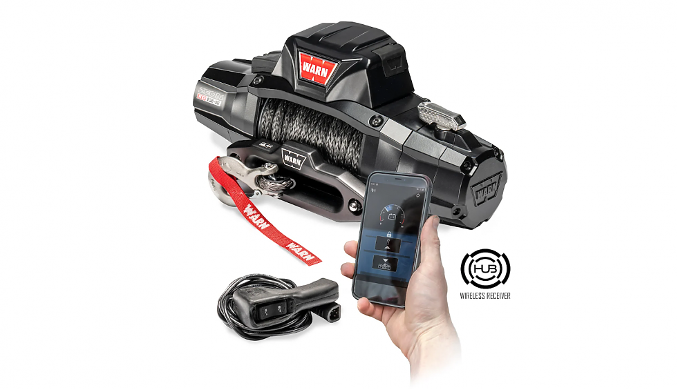 Лебедка  автомобильная электрическая Лебедка WARN ZEON XD 12-S синтетический трос с bluetooth управлением
