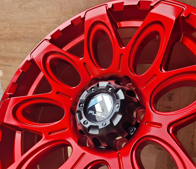 ДИСК АВТОМОБИЛЬНЫЙ АЛЮМИНИЕВЫЙ ЛИТОЙ FUEL MODEL (РЕПЛИКА) 17Х9 ET+10 6X139.7 ЦО-110,1 Красные