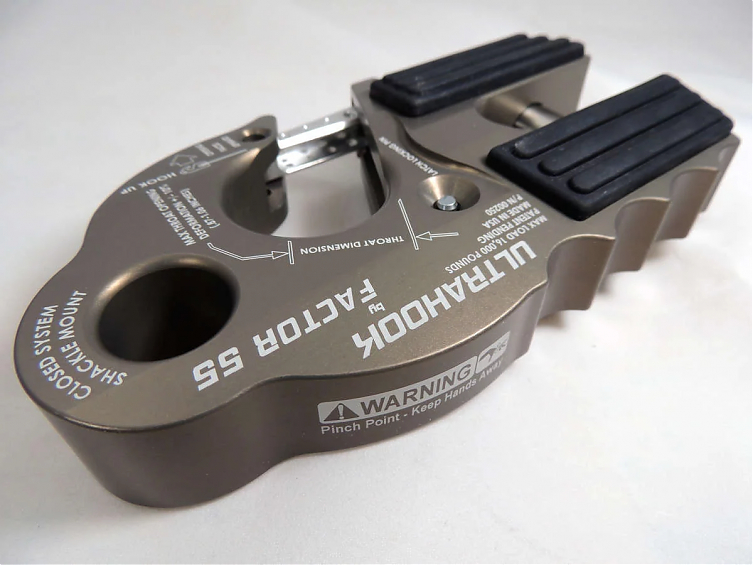 Многофункциональный Крюк для автомобильной лебедки Factor 55 ULTRAHOOK Серый