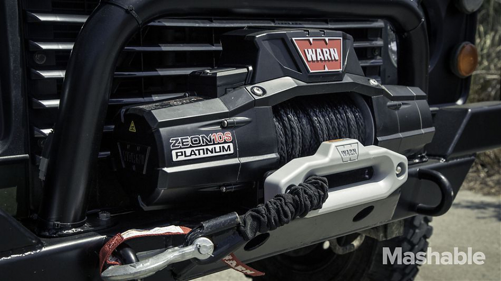 Лебедка автомобильная электрическая WARN  ZEON 10-S Platinum синтетический трос