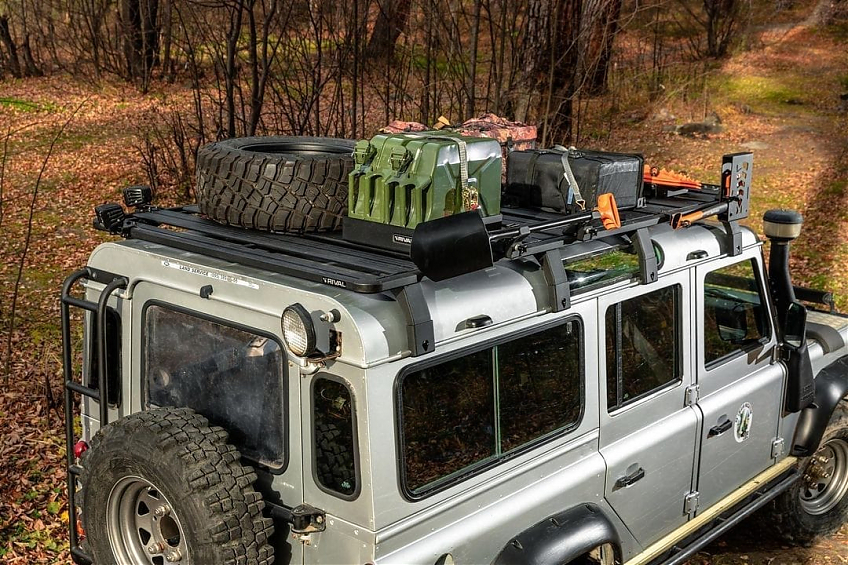 Багажник алюминиевый (платформа с креплением) Rival 2675x1430 для Land Rover Defender 110 1990 - 2016