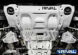 Защита алюминиевая Rival для радиатора и картера Toyota Fortuner 2017+ , HiLux 2015+