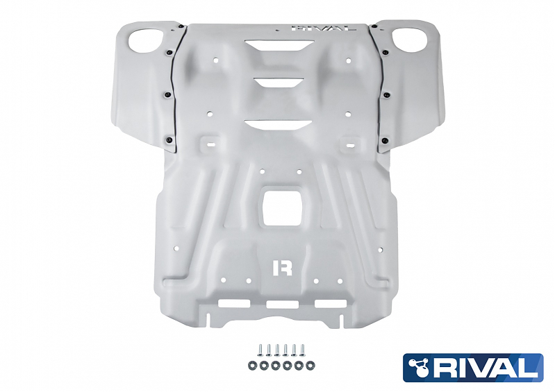 Защита алюминиевая Rival для радиатора и картера Toyota Fortuner 2017+ , HiLux 2015+