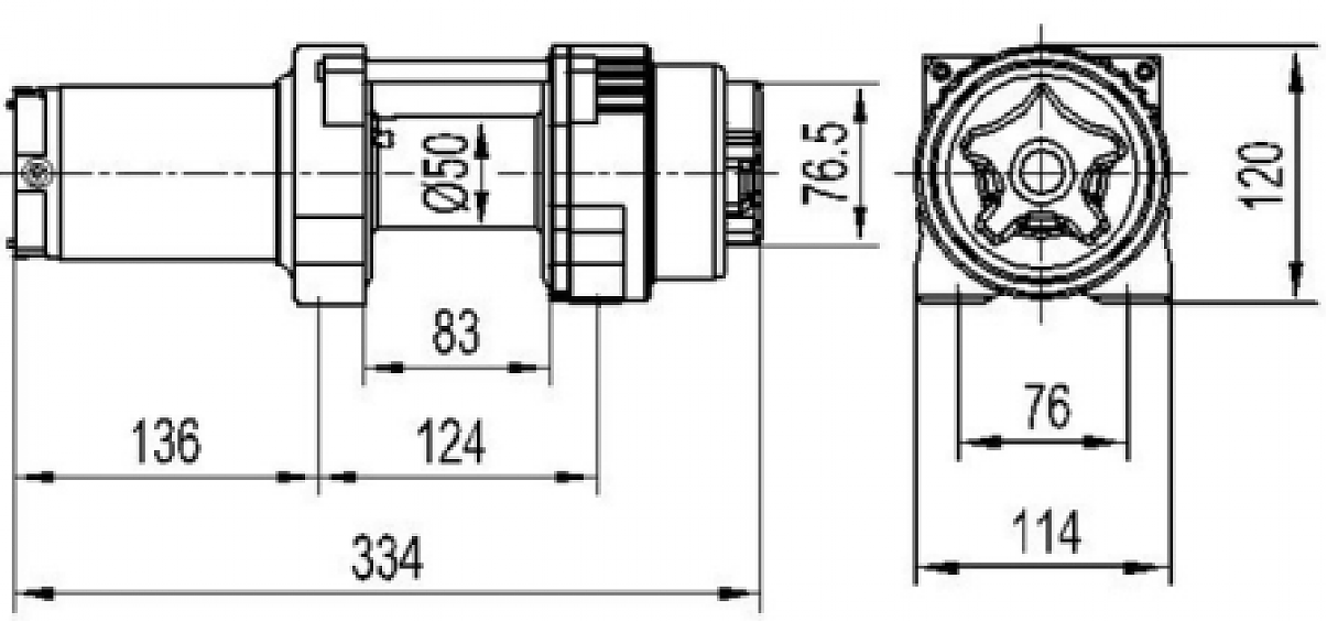 Лебедка для квадроцикла ATV Master Winch Х2500 S